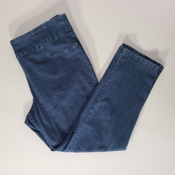 Ruby Rd Womens Jeans 20W Indigo Straight Leg Key Items Collection - Picture 2 of 12